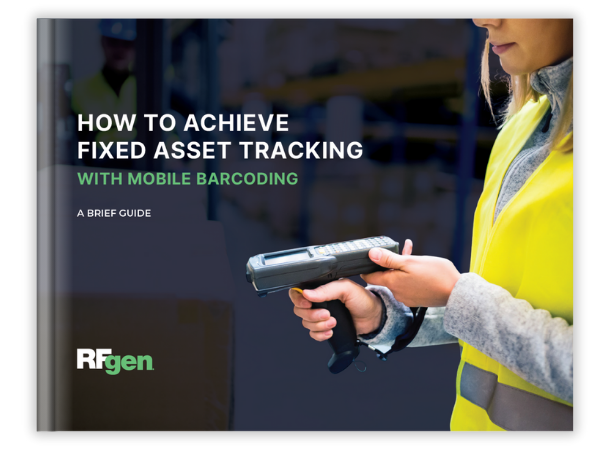 cover of RFgen Software white paper How to Achieve Fixed Asset Tracking with Mobile Barcoding: A Brief Guide