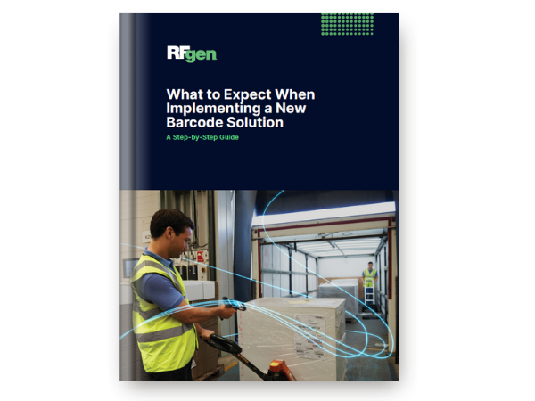 cover of RFgen Software white What to Expect When Implementing a New Barcode Solution